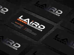 Business Card Design by Graphixpointt for Laird Construction,  Inc | Design: #31340390