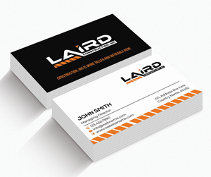 Design de Carte de Visite par jasmeen1975 pour Laird Construction,  Inc | Design : #31340712