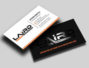 Business Card Design by jasmeen1975 for Laird Construction,  Inc | Design #31340895