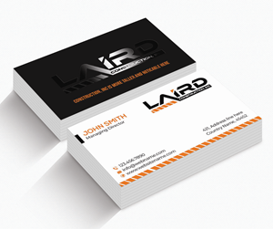 Design de Carte de Visite par jasmeen1975 pour Laird Construction,  Inc | Design : #31340967