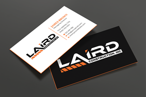 Business Card Design by Expert Bappy for Laird Construction,  Inc | Design: #31337678