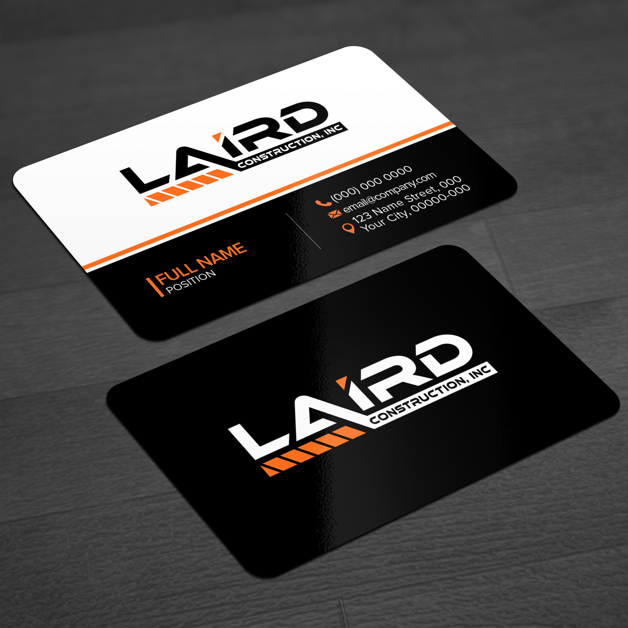 Business Card Design by WellDesign for Laird Construction,  Inc | Design #31340927