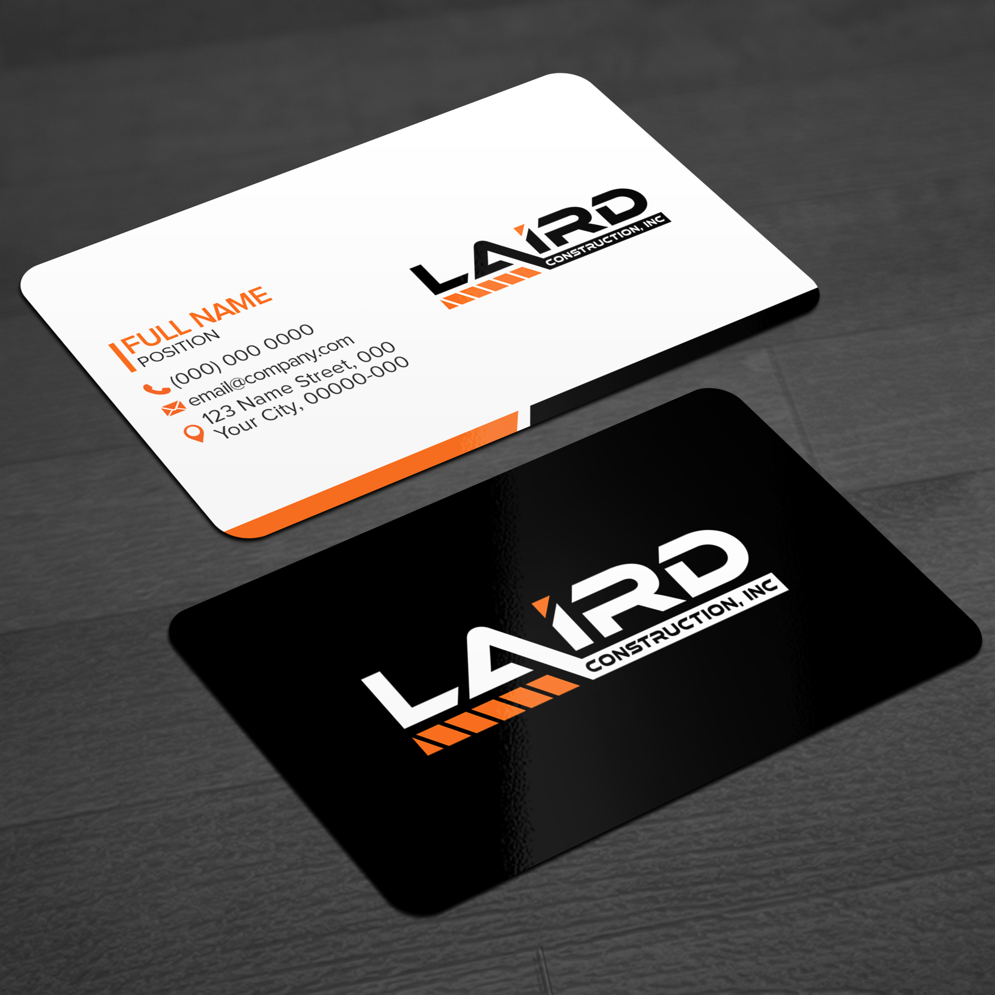 Business Card Design by WellDesign for Laird Construction,  Inc | Design #31340929