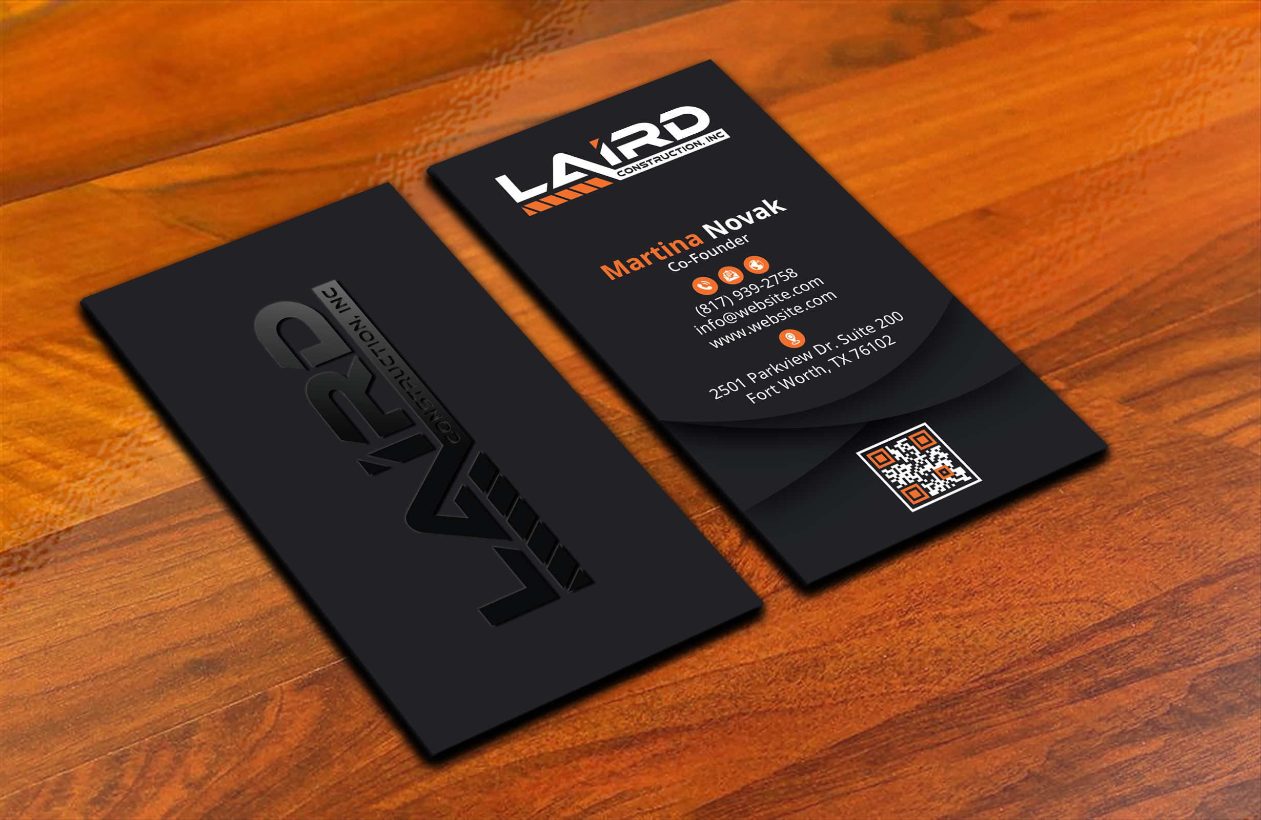 Business Card Design by DesignerShahadat for Laird Construction,  Inc | Design #31360913