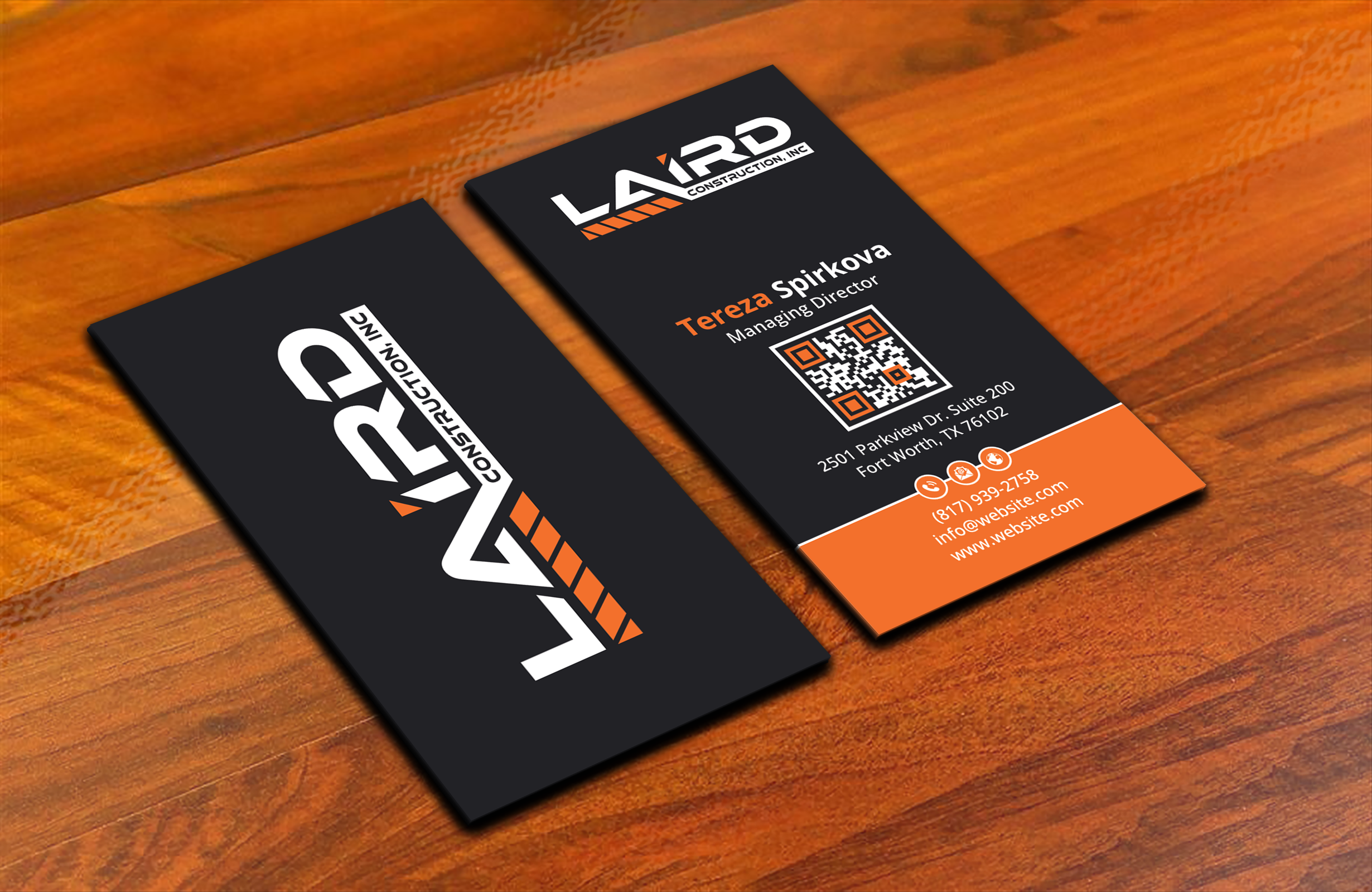 Business Card Design by DesignerShahadat for Laird Construction,  Inc | Design #31360940