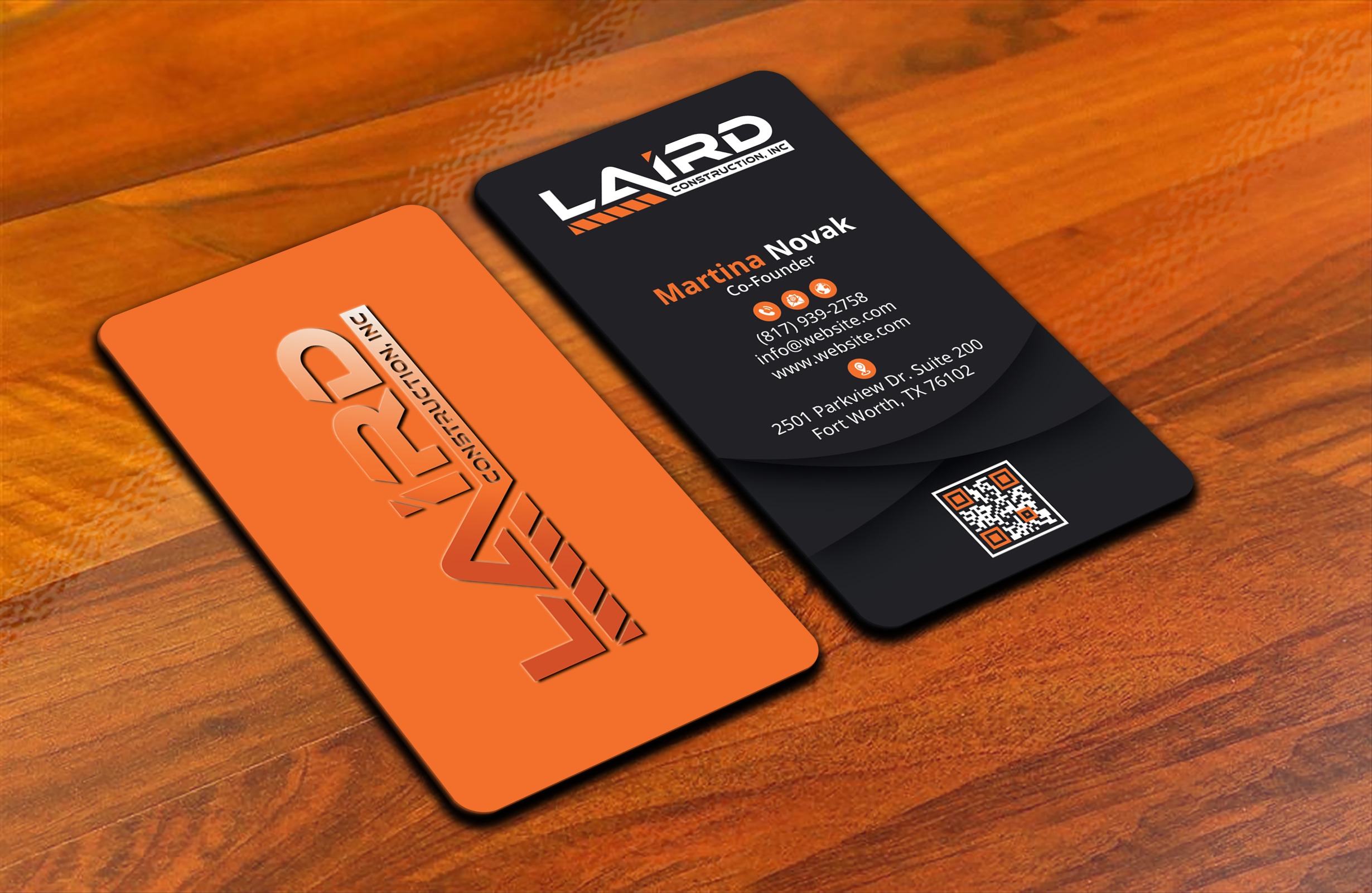 Business Card Design by DesignerShahadat for Laird Construction,  Inc | Design #31360959