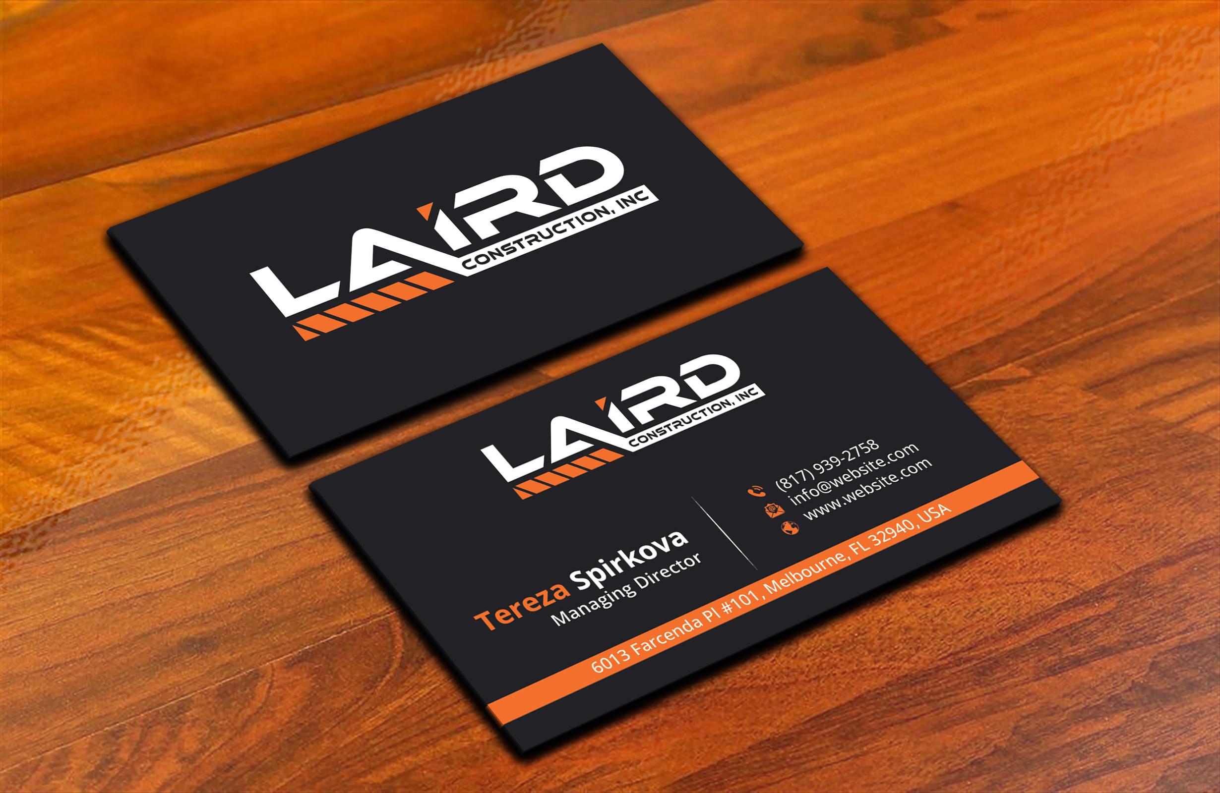 Business Card Design by DesignerShahadat for Laird Construction,  Inc | Design #31361011