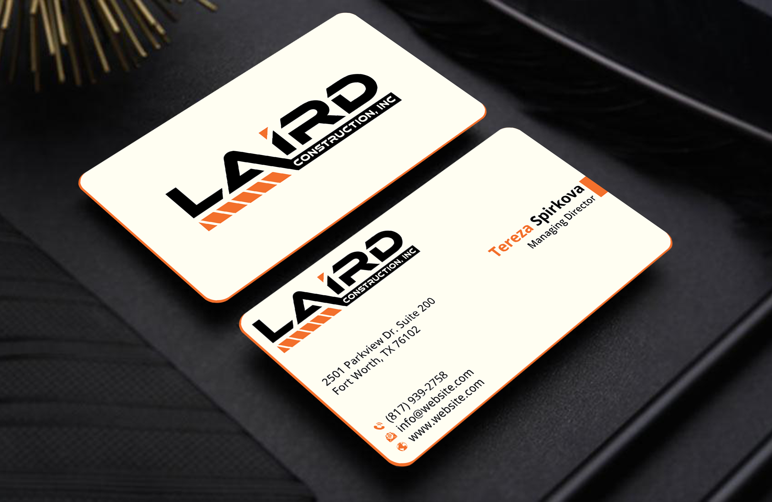 Business Card Design by DesignerShahadat for Laird Construction,  Inc | Design #31361116