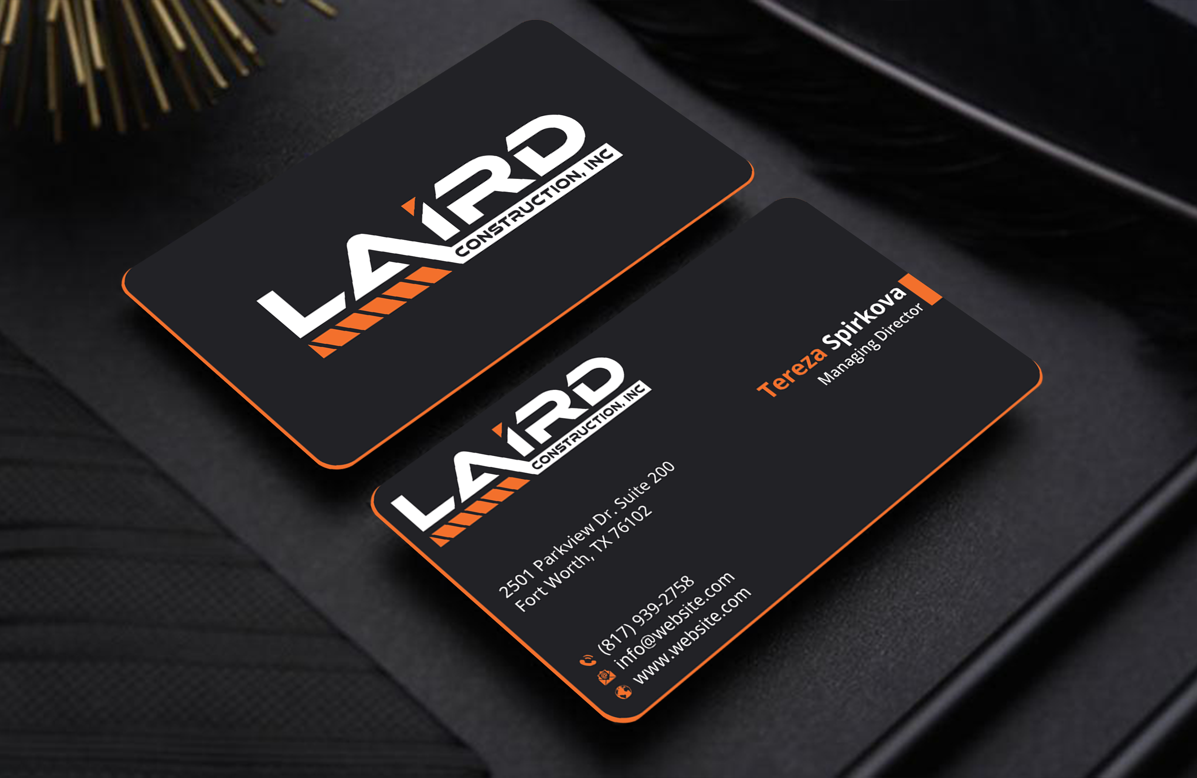 Business Card Design by DesignerShahadat for Laird Construction,  Inc | Design #31361118