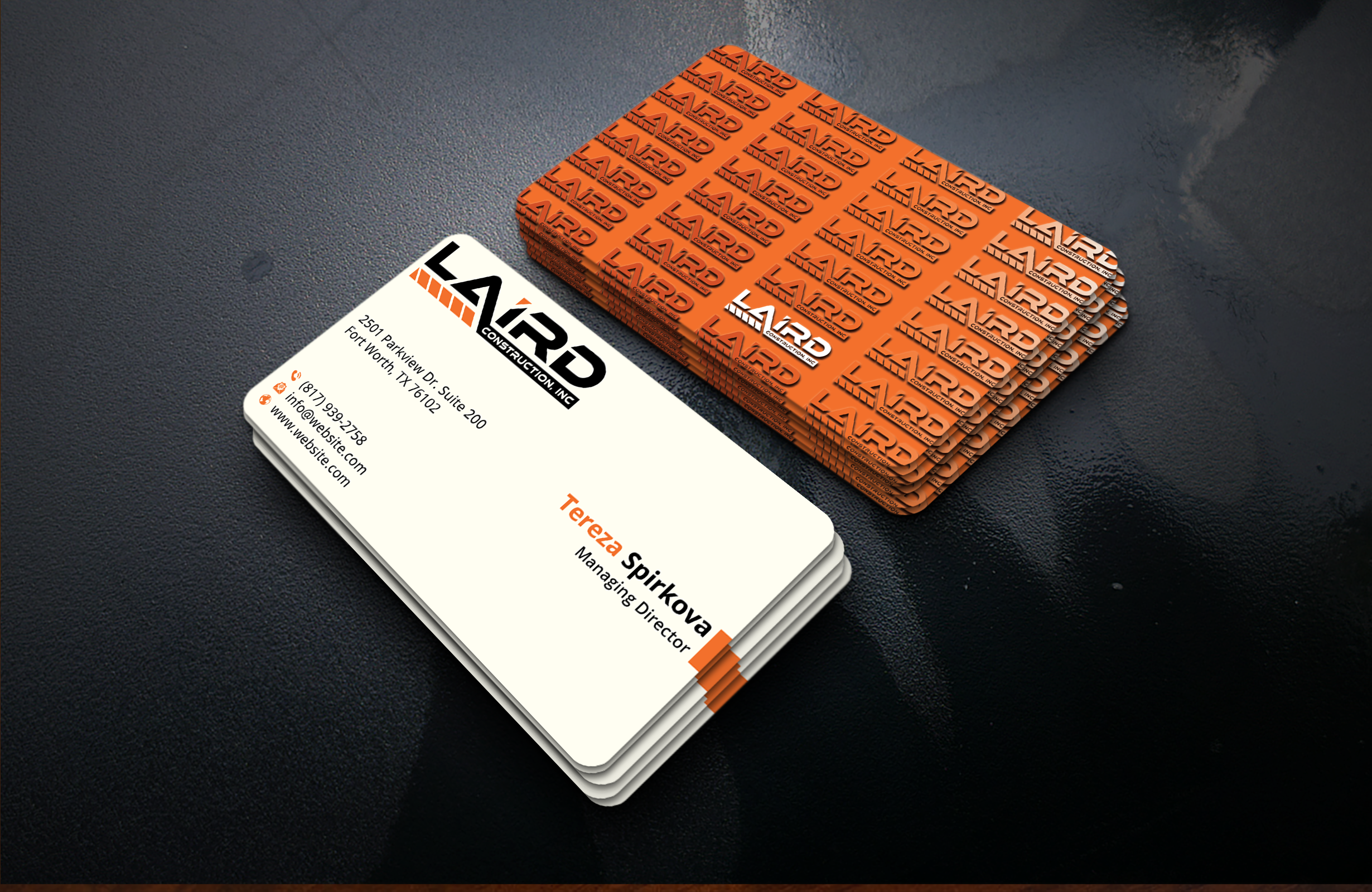 Business Card Design by DesignerShahadat for Laird Construction,  Inc | Design #31361159