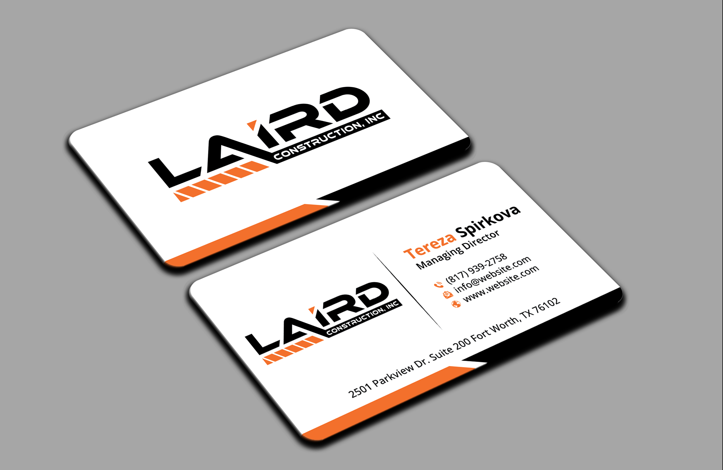 Business Card Design by DesignerShahadat for Laird Construction,  Inc | Design #31361204