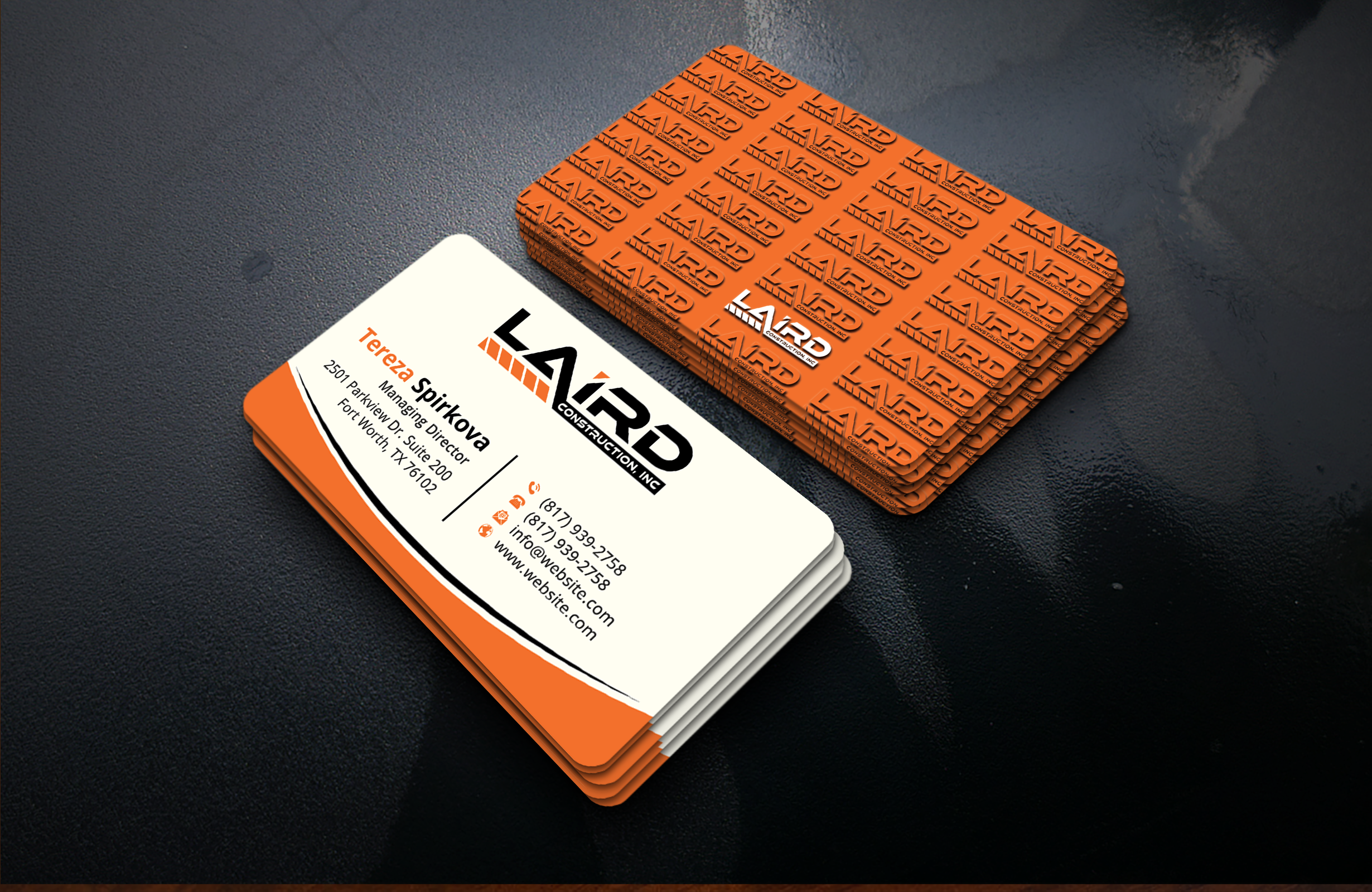 Business Card Design by DesignerShahadat for Laird Construction,  Inc | Design #31361234