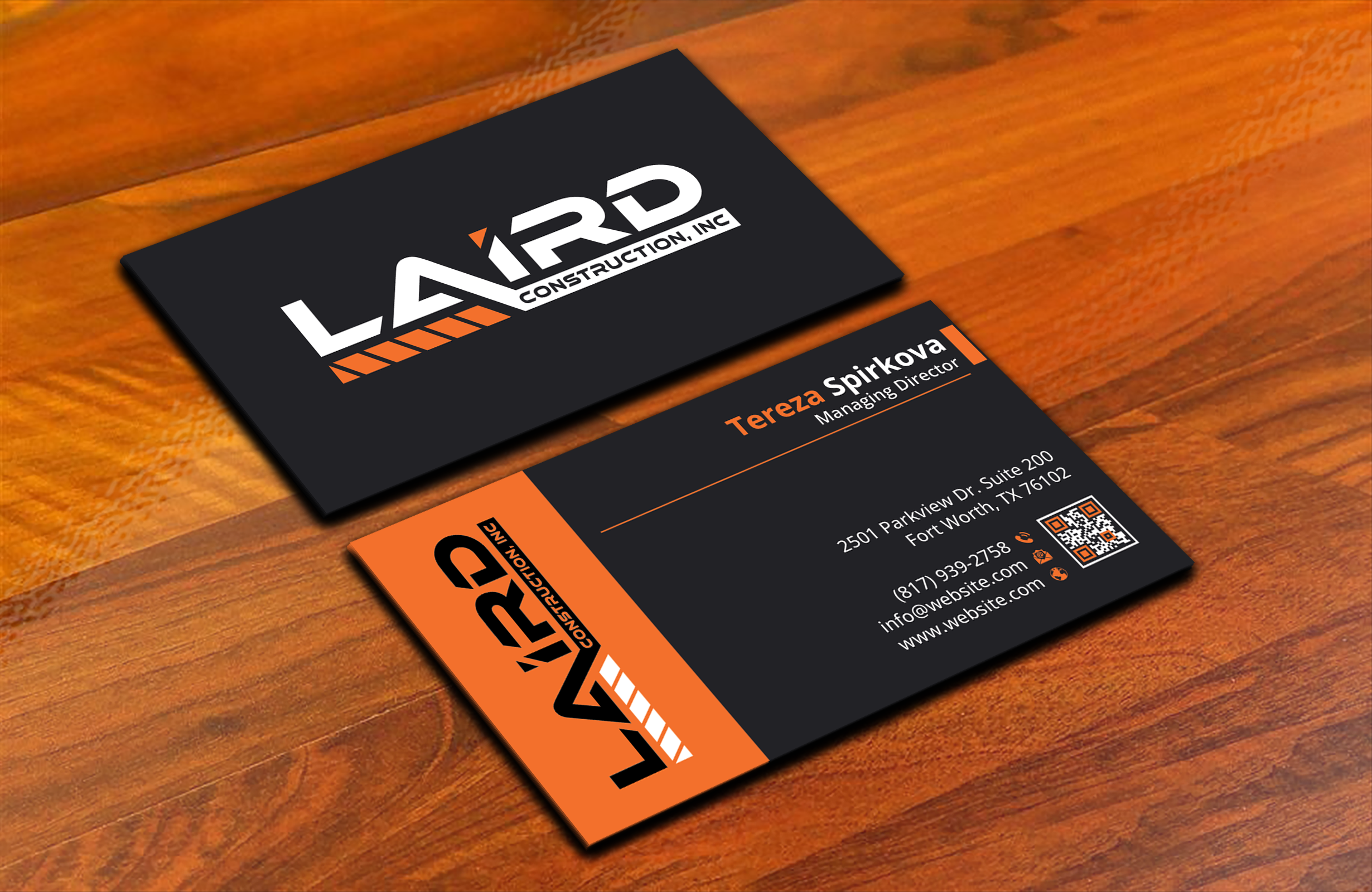 Business Card Design by DesignerShahadat for Laird Construction,  Inc | Design #31361286