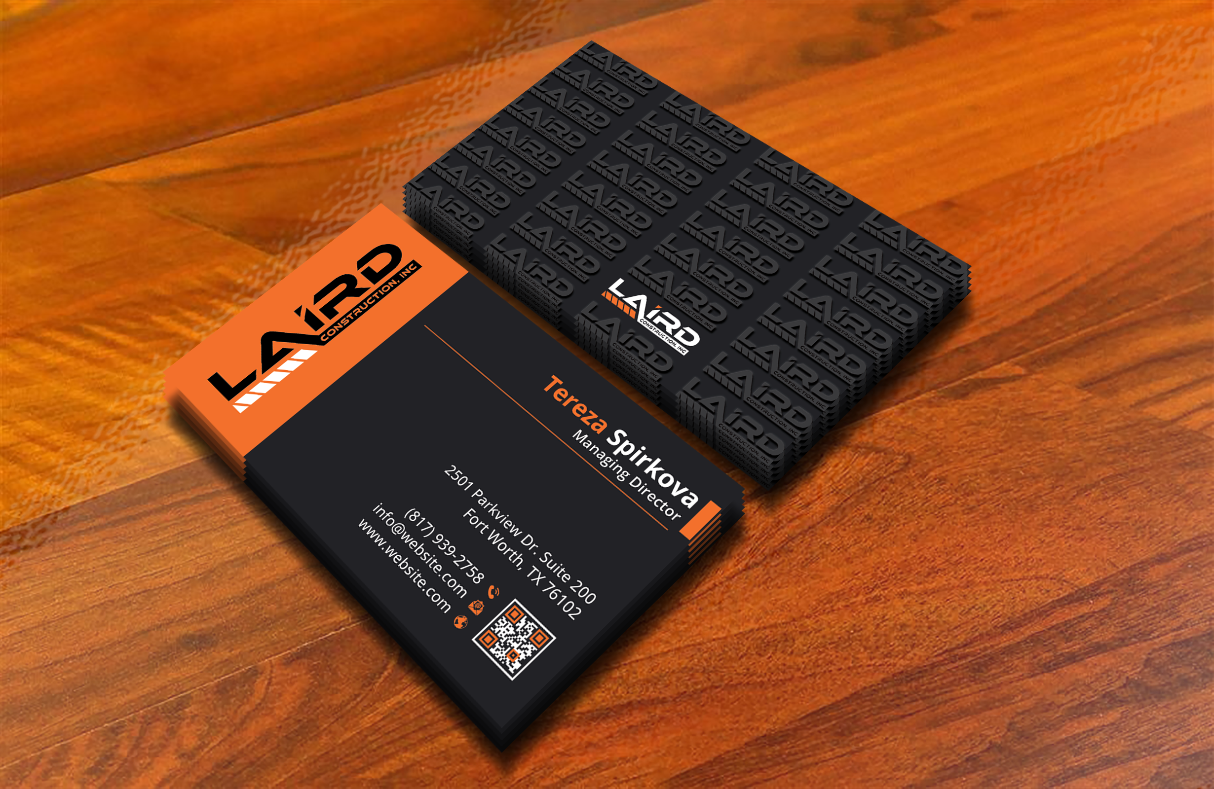 Business Card Design by DesignerShahadat for Laird Construction,  Inc | Design #31361287