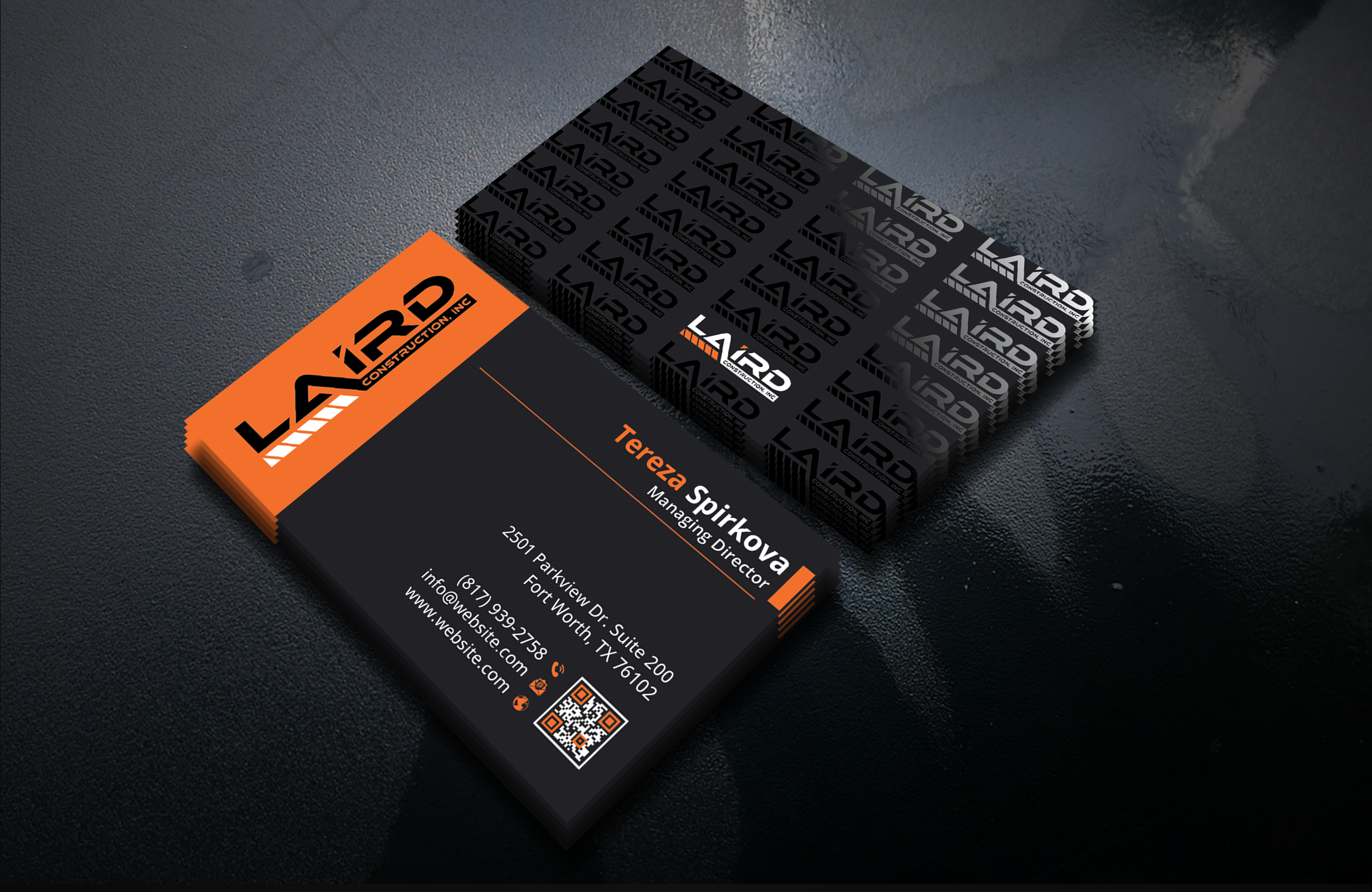 Business Card Design by DesignerShahadat for Laird Construction,  Inc | Design #31361288