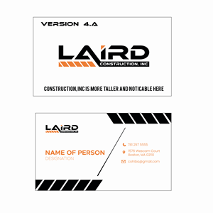 Design de Carte de Visite par pakash pour Laird Construction,  Inc | Design : #31360110