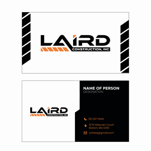 Design de Carte de Visite par pakash pour Laird Construction,  Inc | Design : #31360469
