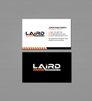 Business Card Design by Creations Box 2015 for Laird Construction,  Inc | Design: #31339310