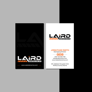 Business Card Design by Creations Box 2015 for Laird Construction,  Inc | Design: #31339330