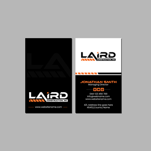Business Card Design by Creations Box 2015 for Laird Construction,  Inc | Design: #31339331