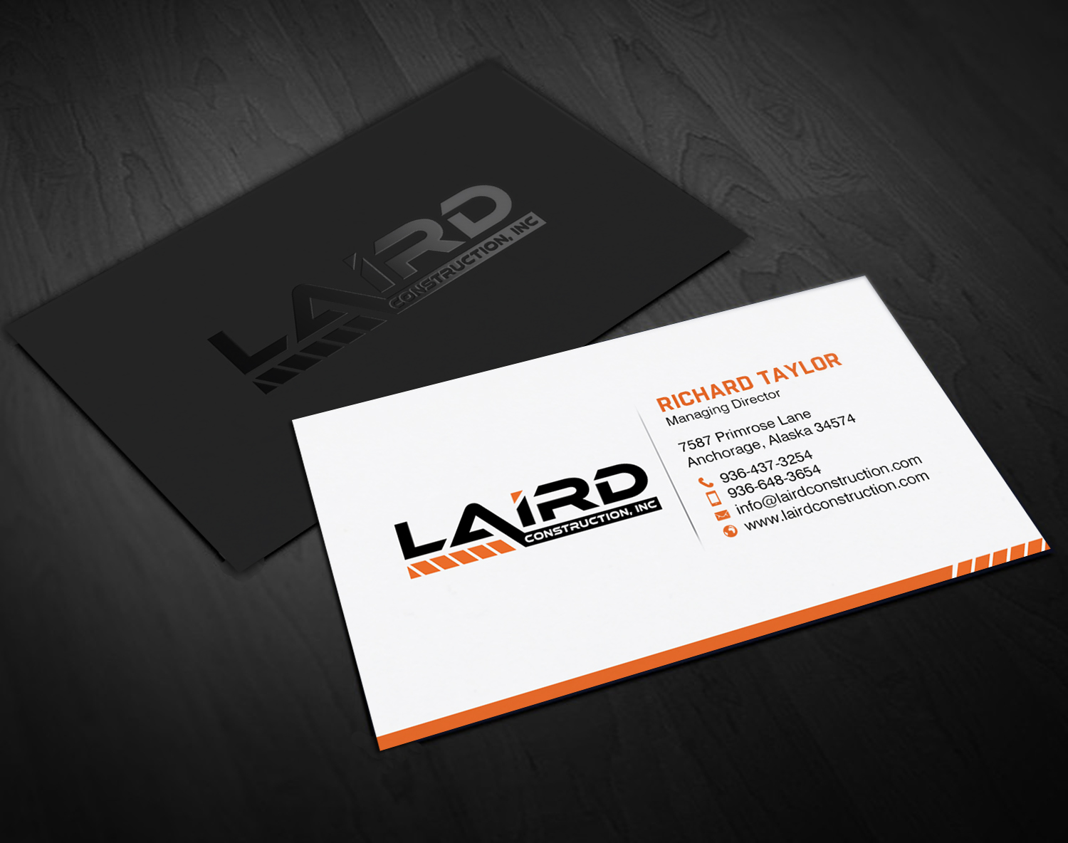 Business Card Design by chandrayaan.creative for Laird Construction,  Inc | Design #31346407