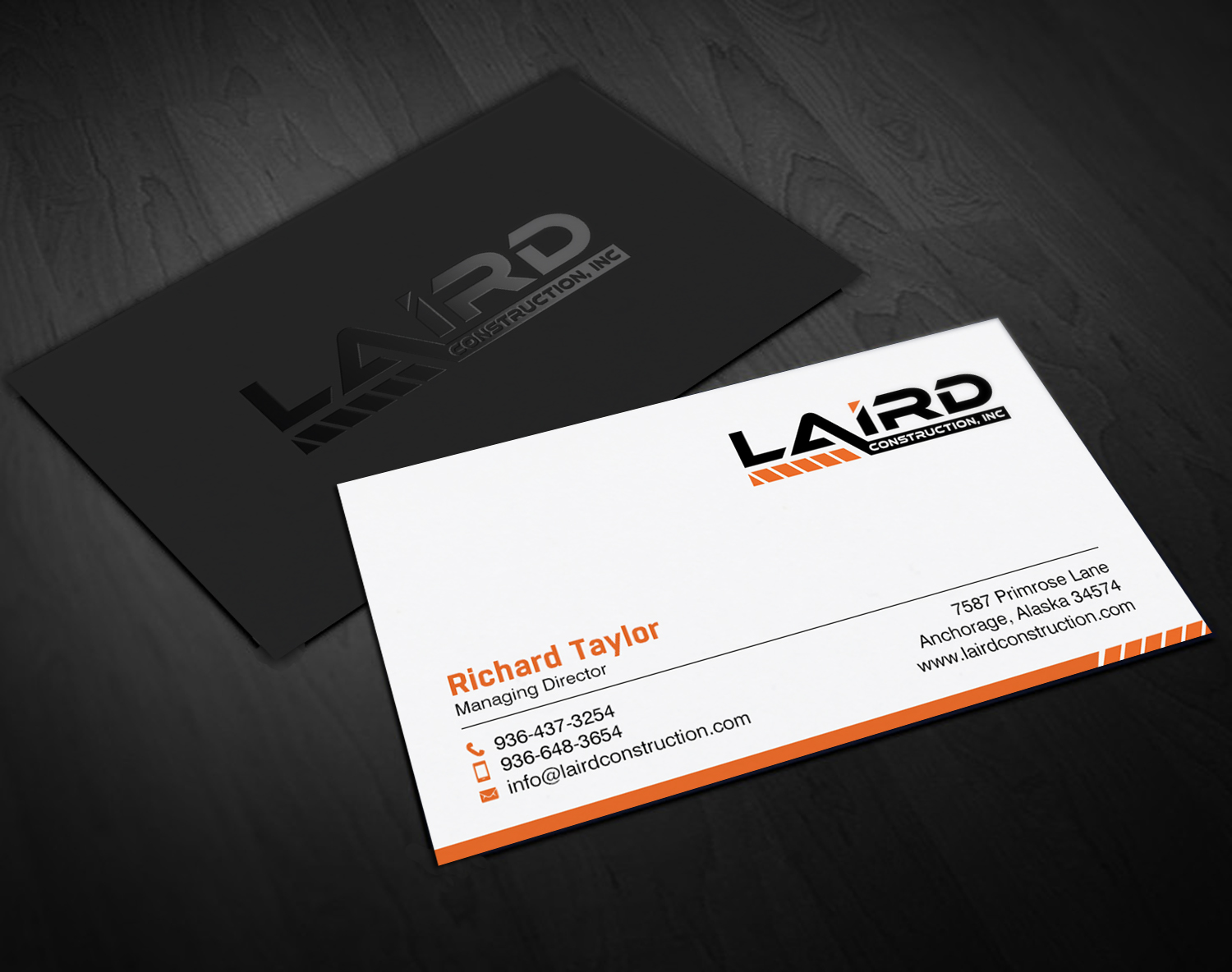 Business Card Design by chandrayaan.creative for Laird Construction,  Inc | Design #31346412