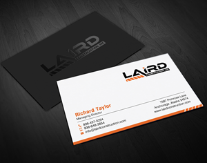 Business Card Design by chandrayaan.creative for Laird Construction,  Inc | Design: #31346412
