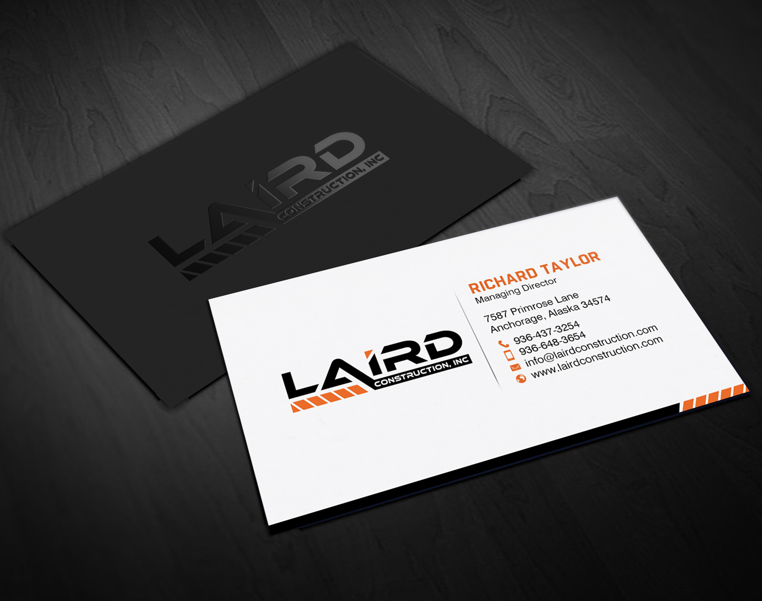 Business Card Design by chandrayaan.creative for Laird Construction,  Inc | Design #31346767