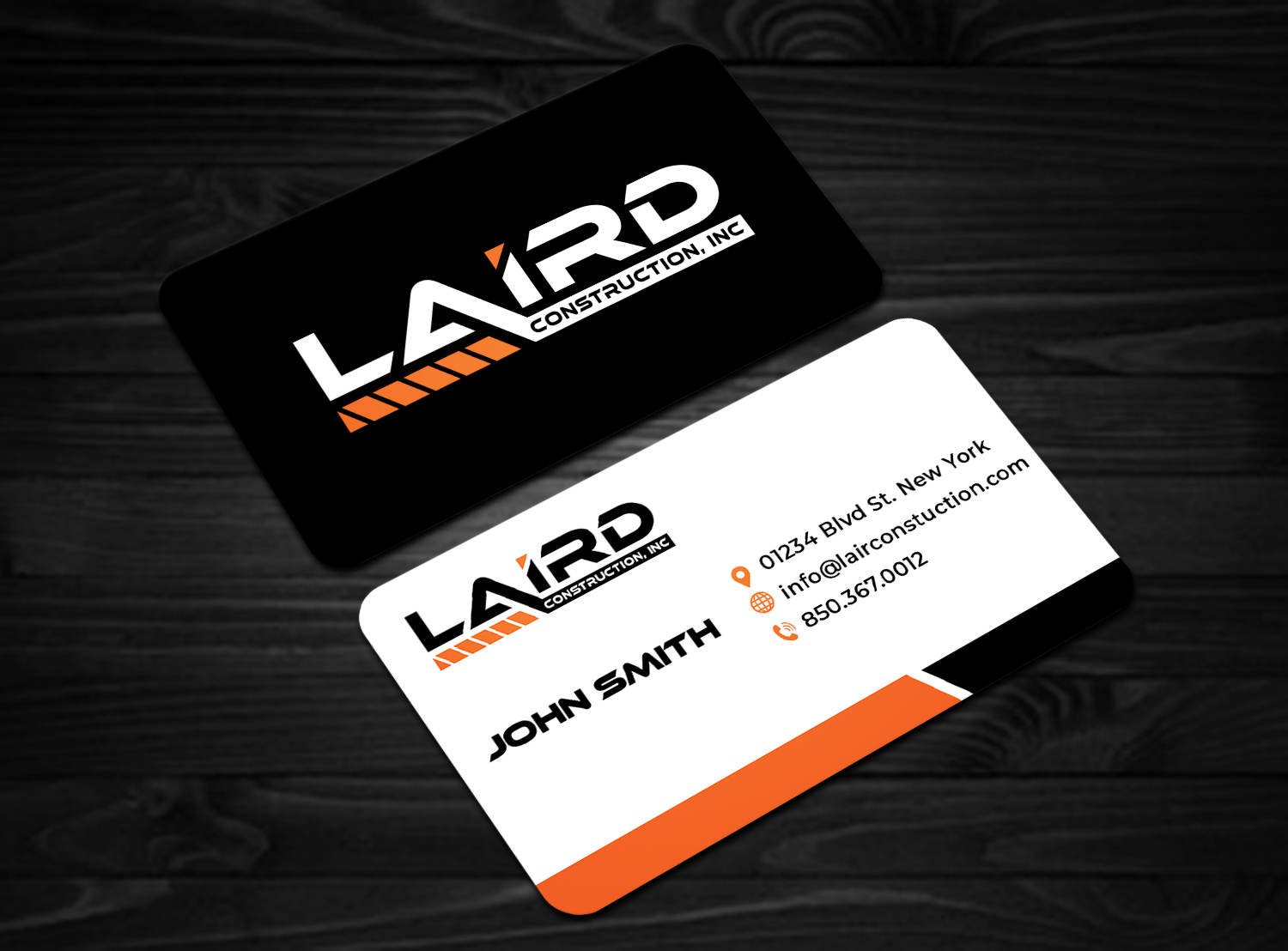 Business Card Design by Black Machine Grafx for Laird Construction,  Inc | Design #31339450