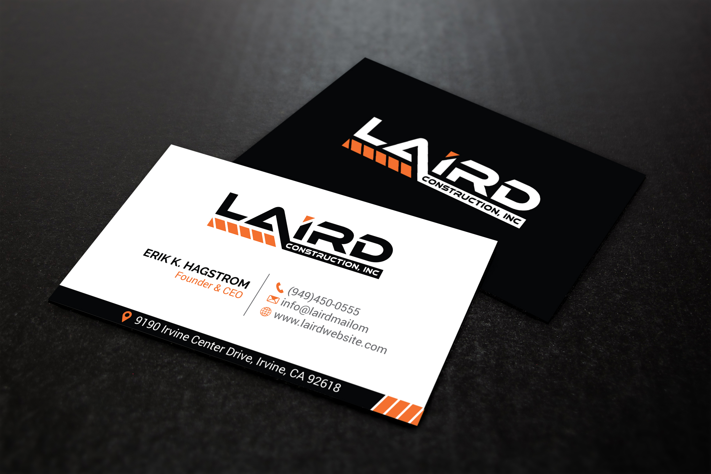 Design de Carte de Visite par R.design pour Laird Construction,  Inc | Design #31343716
