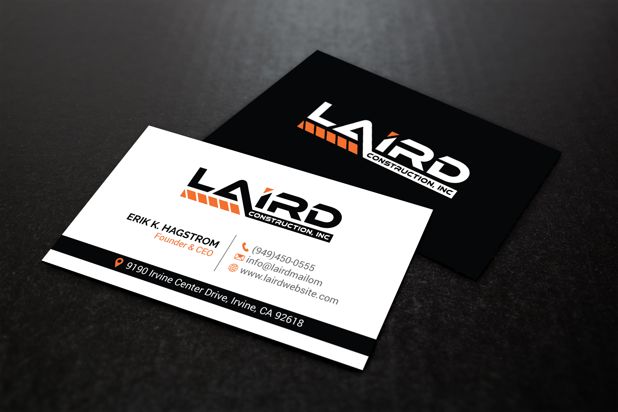 Visitenkarten-Design von R.design für Laird Construction,  Inc | Design #31343827