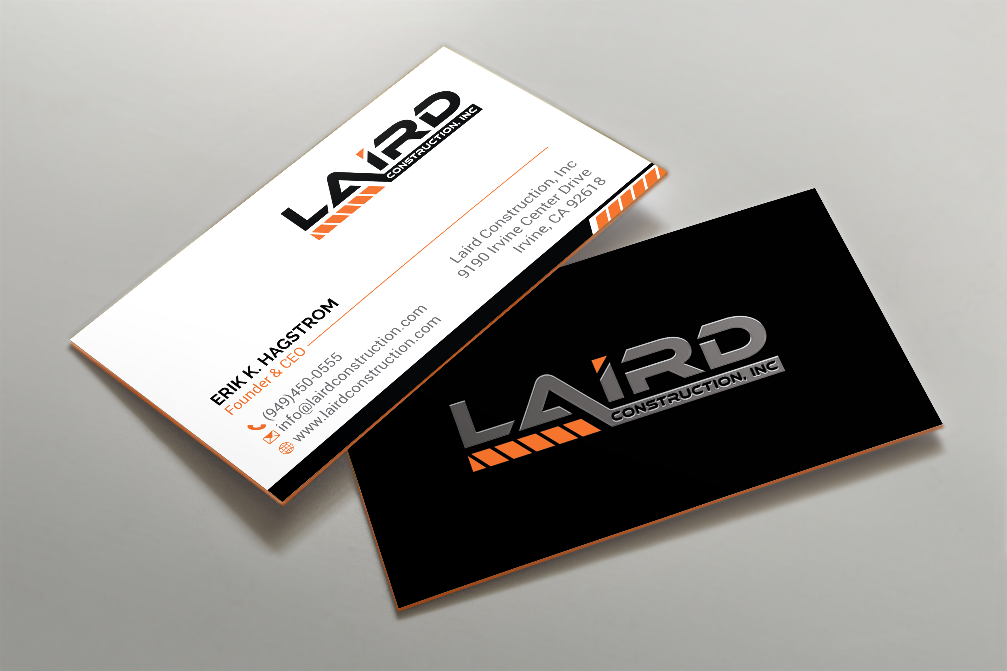 Business Card Design by R.design for Laird Construction,  Inc | Design #31344106