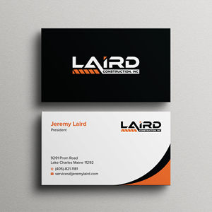 Design de Carte de Visite par Bikash Das pour Laird Construction,  Inc | Design : #31346712