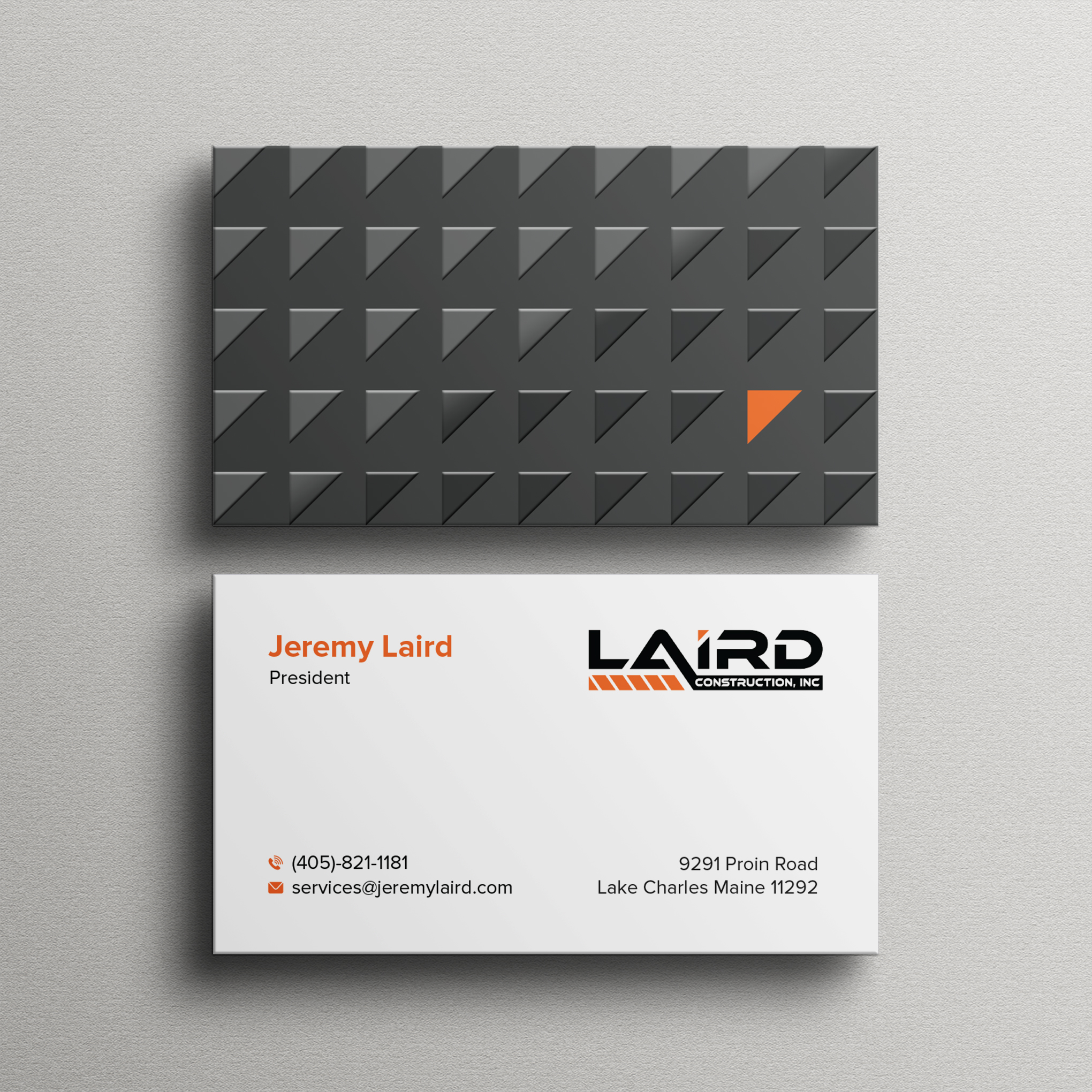 Diseño de Tarjeta de Presentación por Bikash Das para Laird Construction,  Inc | Diseño #31346960