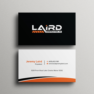 Business Card Design by Bikash Das for Laird Construction,  Inc | Design: #31347098