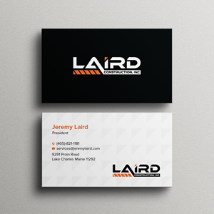 Business Card Design by Bikash Das for Laird Construction,  Inc | Design: #31347177