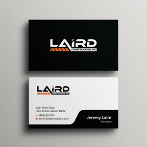 Business Card Design by Bikash Das for Laird Construction,  Inc | Design: #31347341