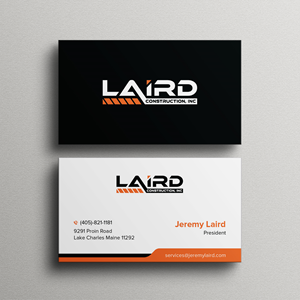 Business Card Design by Bikash Das for Laird Construction,  Inc | Design: #31347688