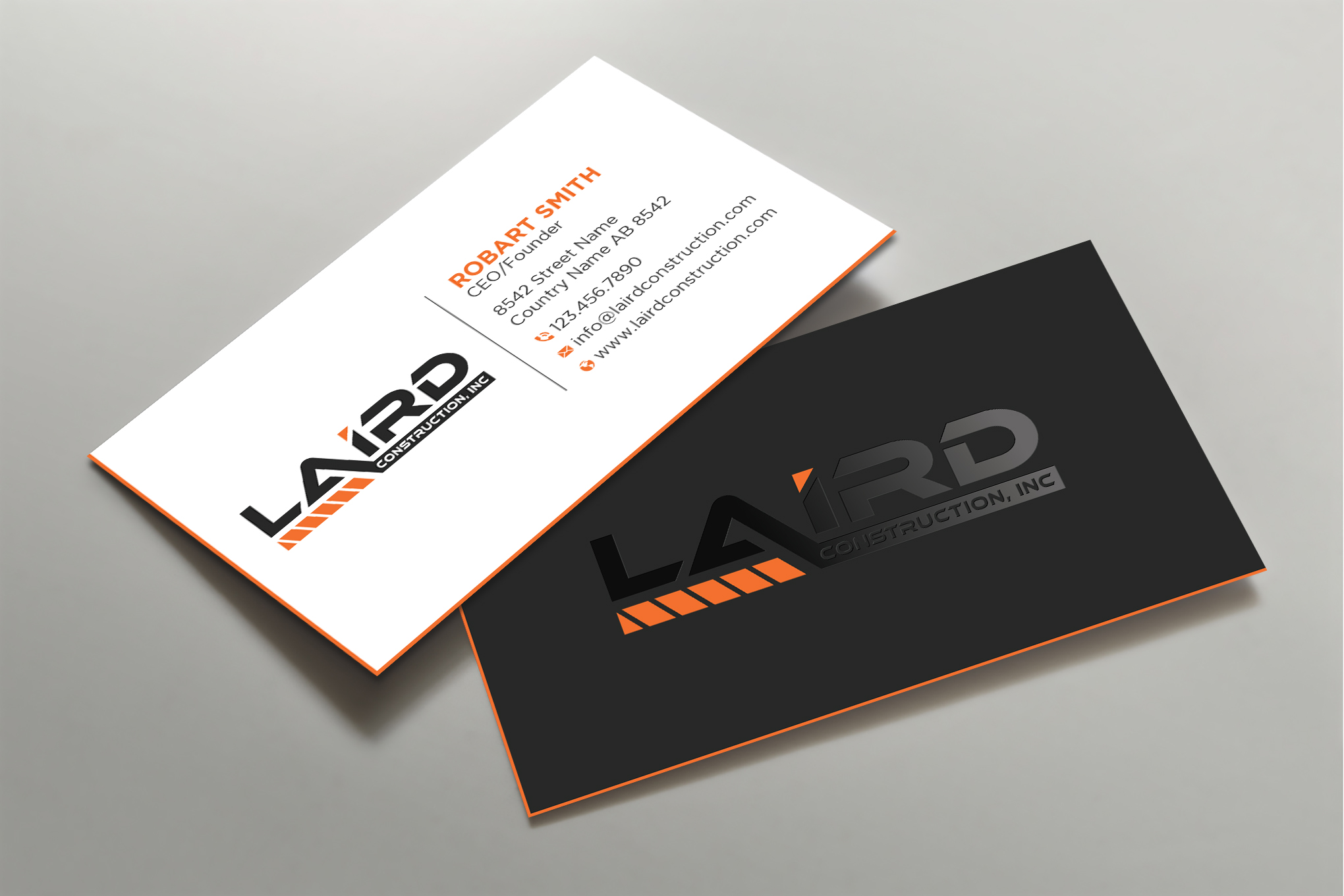 Business Card Design by Uttom 2 for Laird Construction,  Inc | Design #31339868