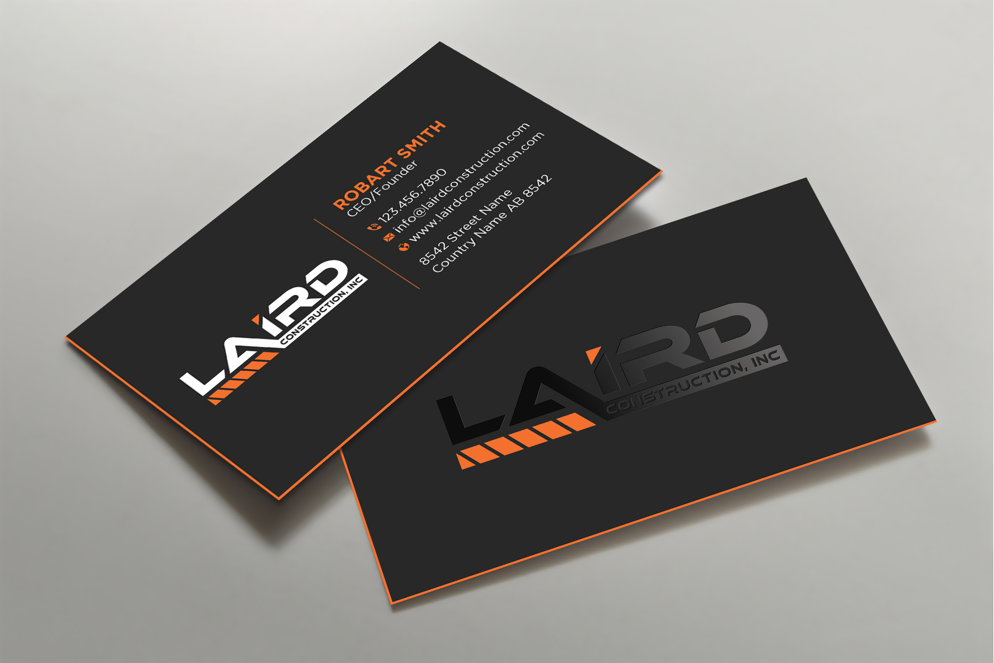 Business Card Design by Uttom 2 for Laird Construction,  Inc | Design #31339869