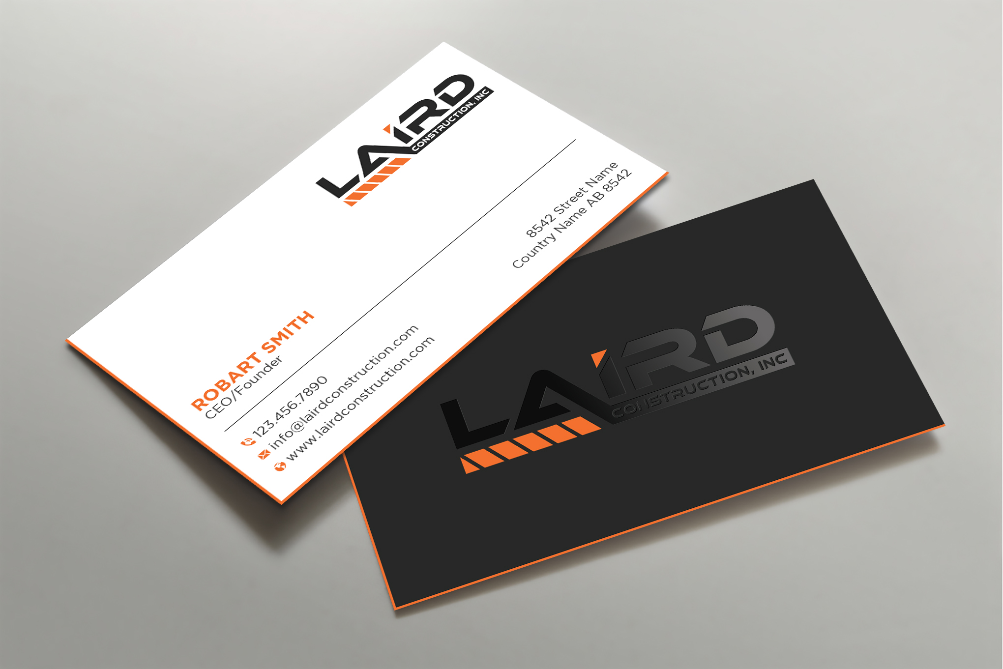 Business Card Design by Uttom 2 for Laird Construction,  Inc | Design #31339870