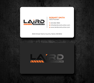Business Card Design by Uttom 2 for Laird Construction,  Inc | Design: #31339882