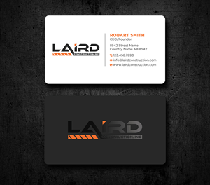 Business Card Design by Uttom 2 for Laird Construction,  Inc | Design: #31339883