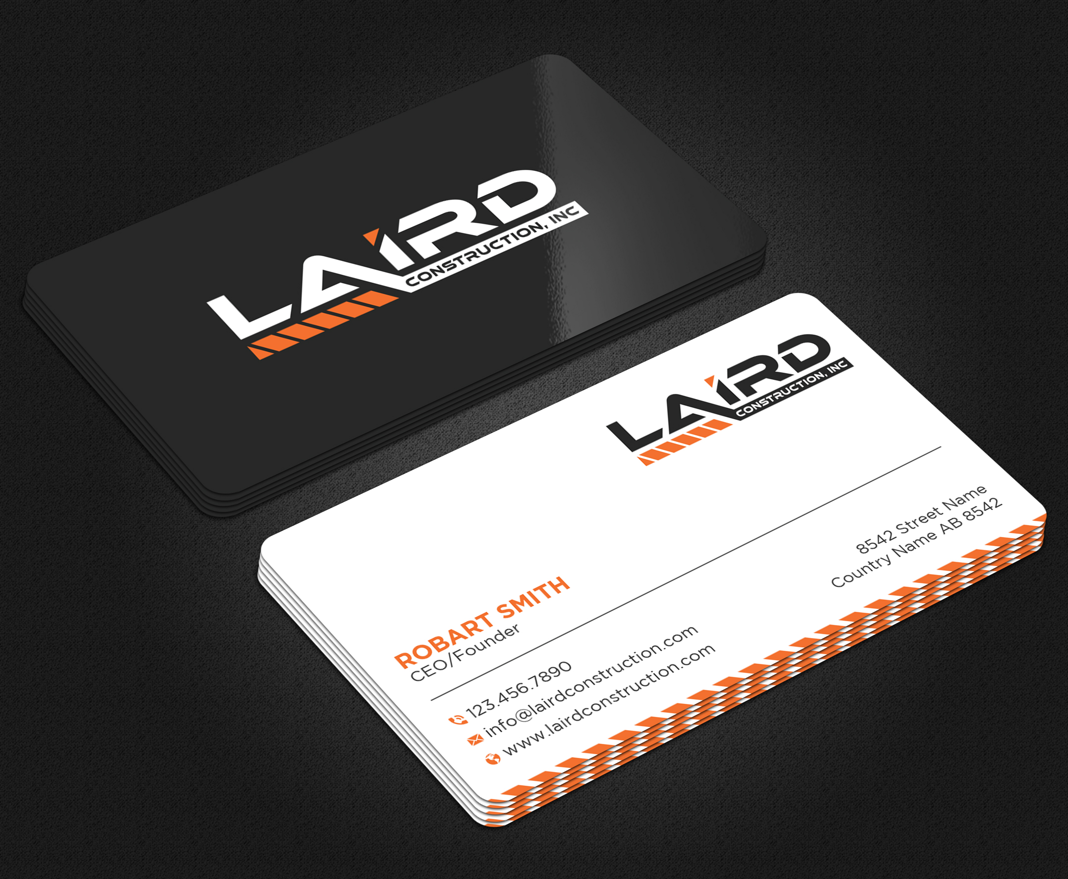Business Card Design by Uttom 2 for Laird Construction,  Inc | Design #31340339