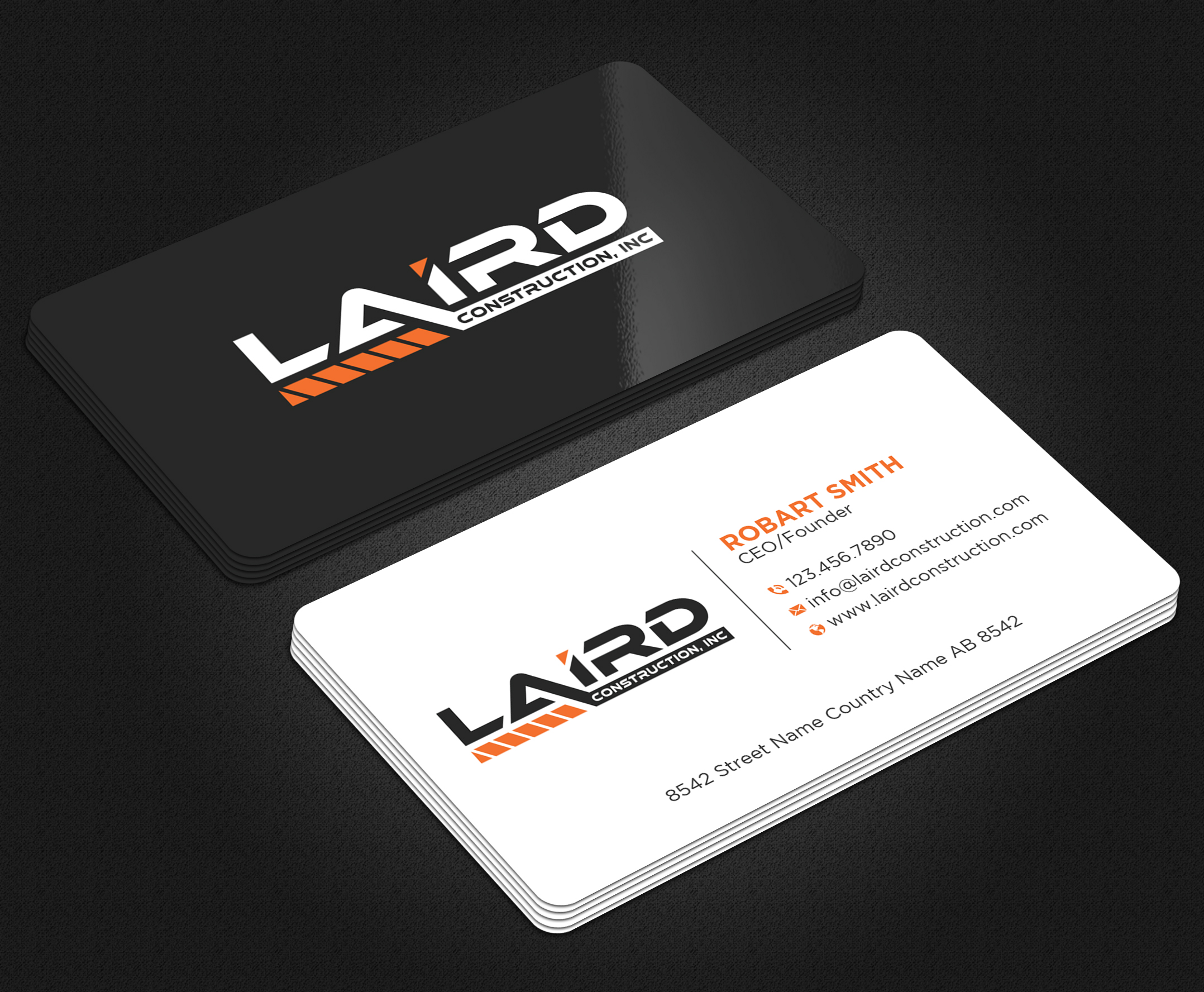 Business Card Design by Uttom 2 for Laird Construction,  Inc | Design #31340340