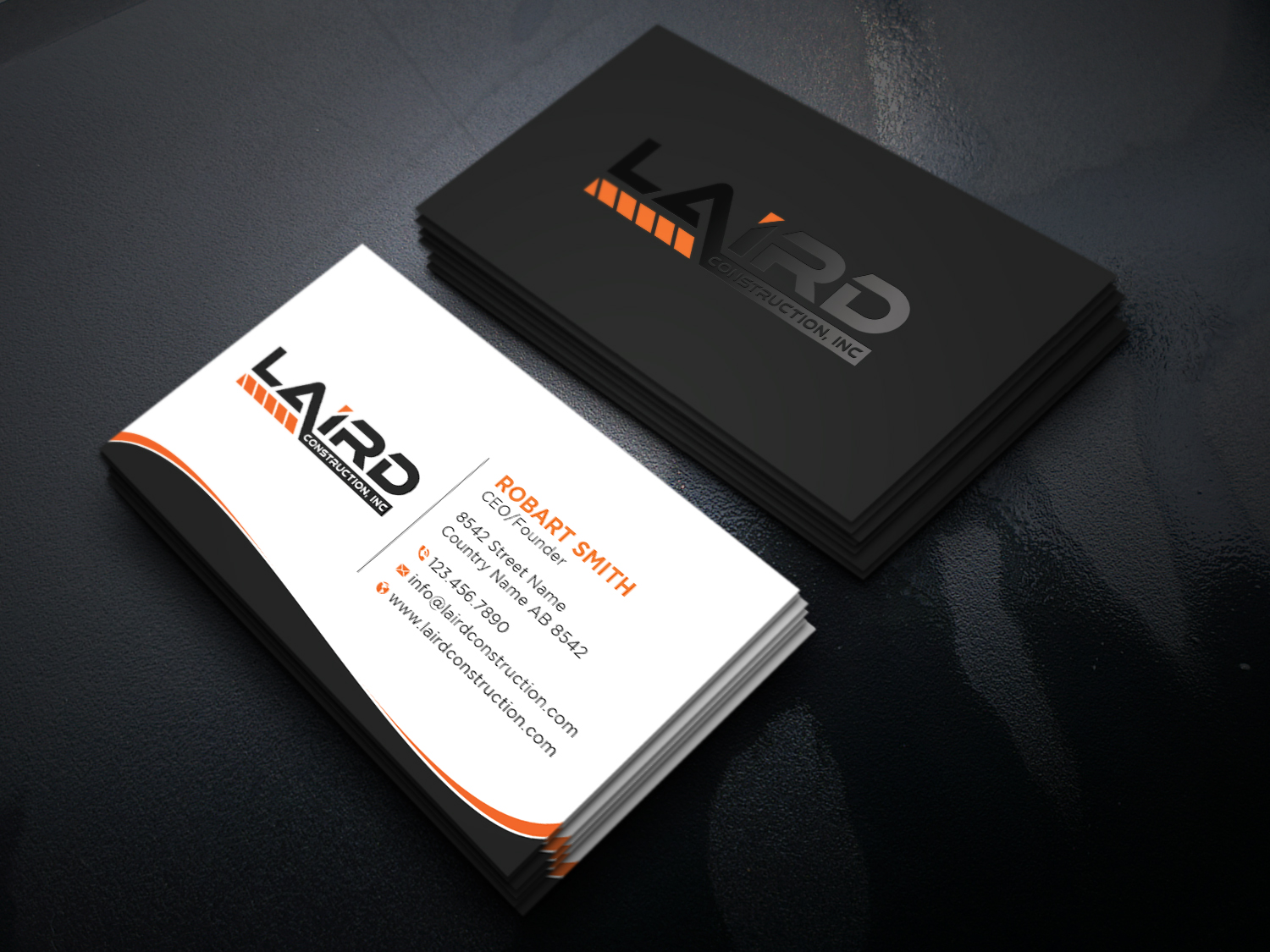 Business Card Design by Uttom 2 for Laird Construction,  Inc | Design #31340378