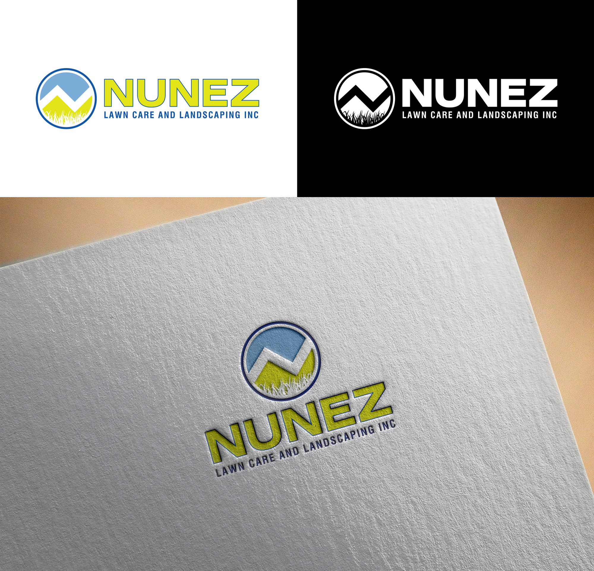 Logo Design by RA-bica for Nunez Lawn Care and Landscaping Inc. | Design #31362082