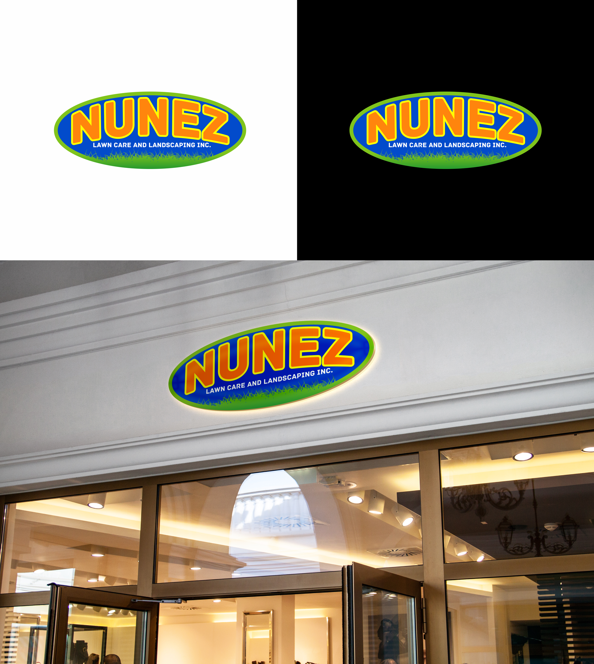 Logo Design by RA-bica for Nunez Lawn Care and Landscaping Inc. | Design #31362890