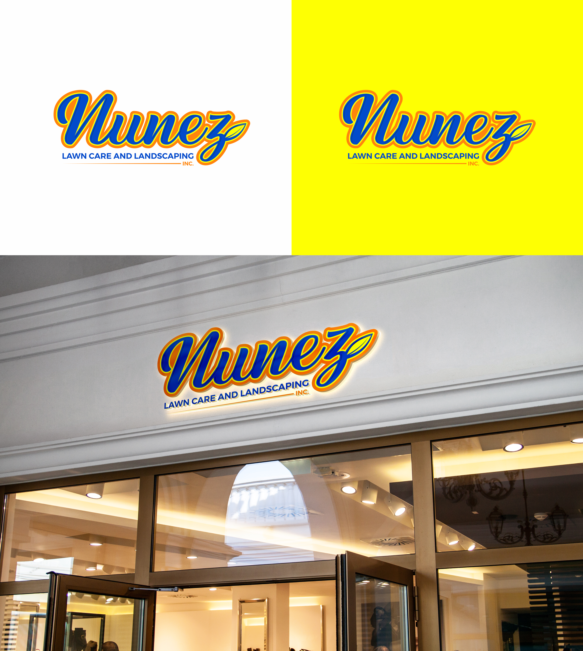 Logo Design by RA-bica for Nunez Lawn Care and Landscaping Inc. | Design #31362891