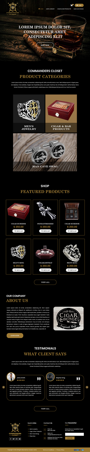 Shopify Design by Creations Box 2015 for this project | Design: #31379696